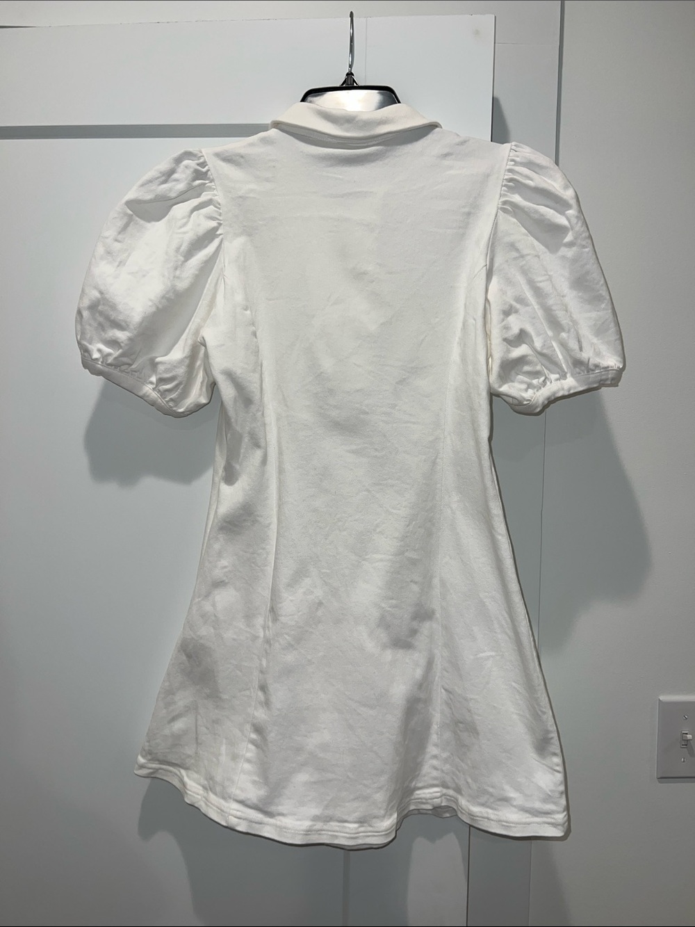 Hyacinth House White Front Zip Denim Mini Dress - Picture 7 of 11